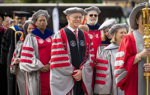 Image of the academic procession