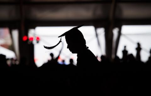 Image of undergraduate student at the Undergraduate Ceremony