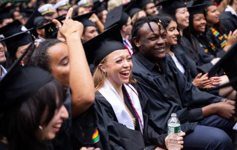 Image of graduates in the audience at the Special Ceremony for the Classes of 2020 and 2021